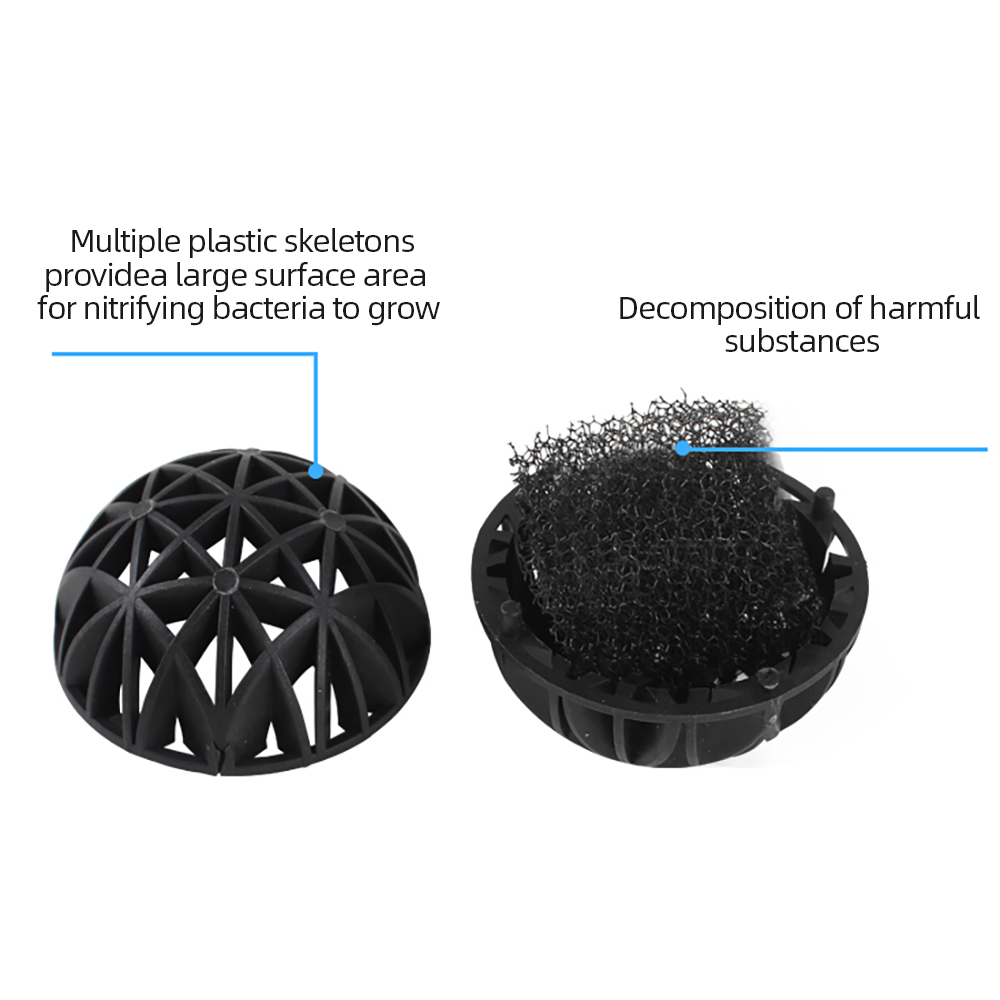 100pcs 18mm Biological Bio Bal - Aquarium Marine Filter incelemesi ve fiyatı