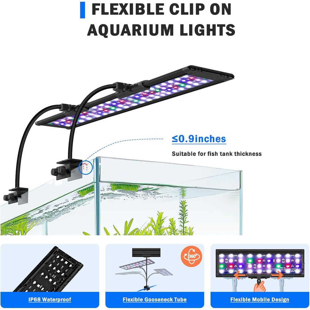 AQQA LED Aquarium Light, 24/7  - Aquarium & Marine Science Center incelemesi ve fiyatı
